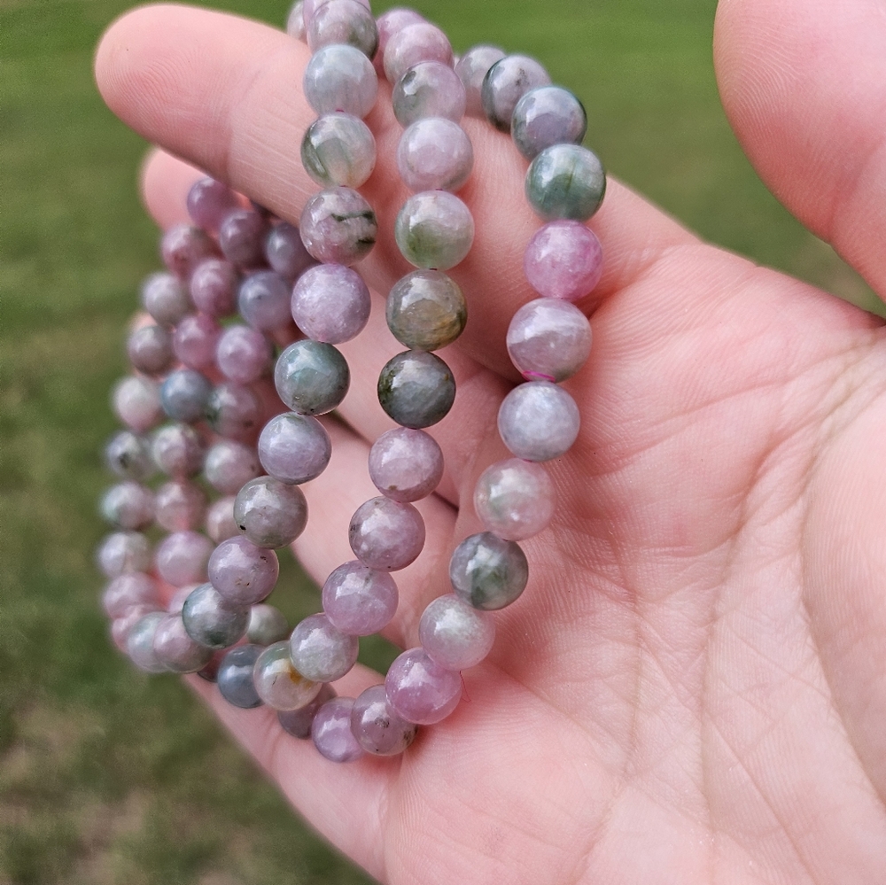 watermelon tourmaline bracelet